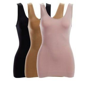 Nearly Nude 3pk Seamless Shaping Tank